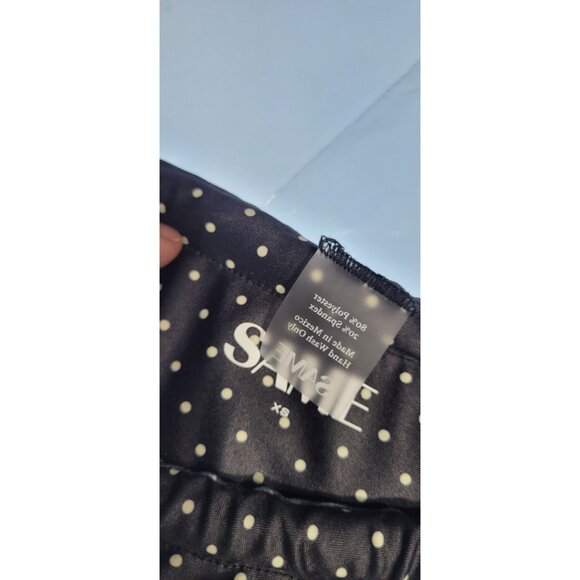 SAME Los Angeles Bottom Swim Womens Mid  Rise Polka Dot Xsmall Black/white - Picture 2 of 5